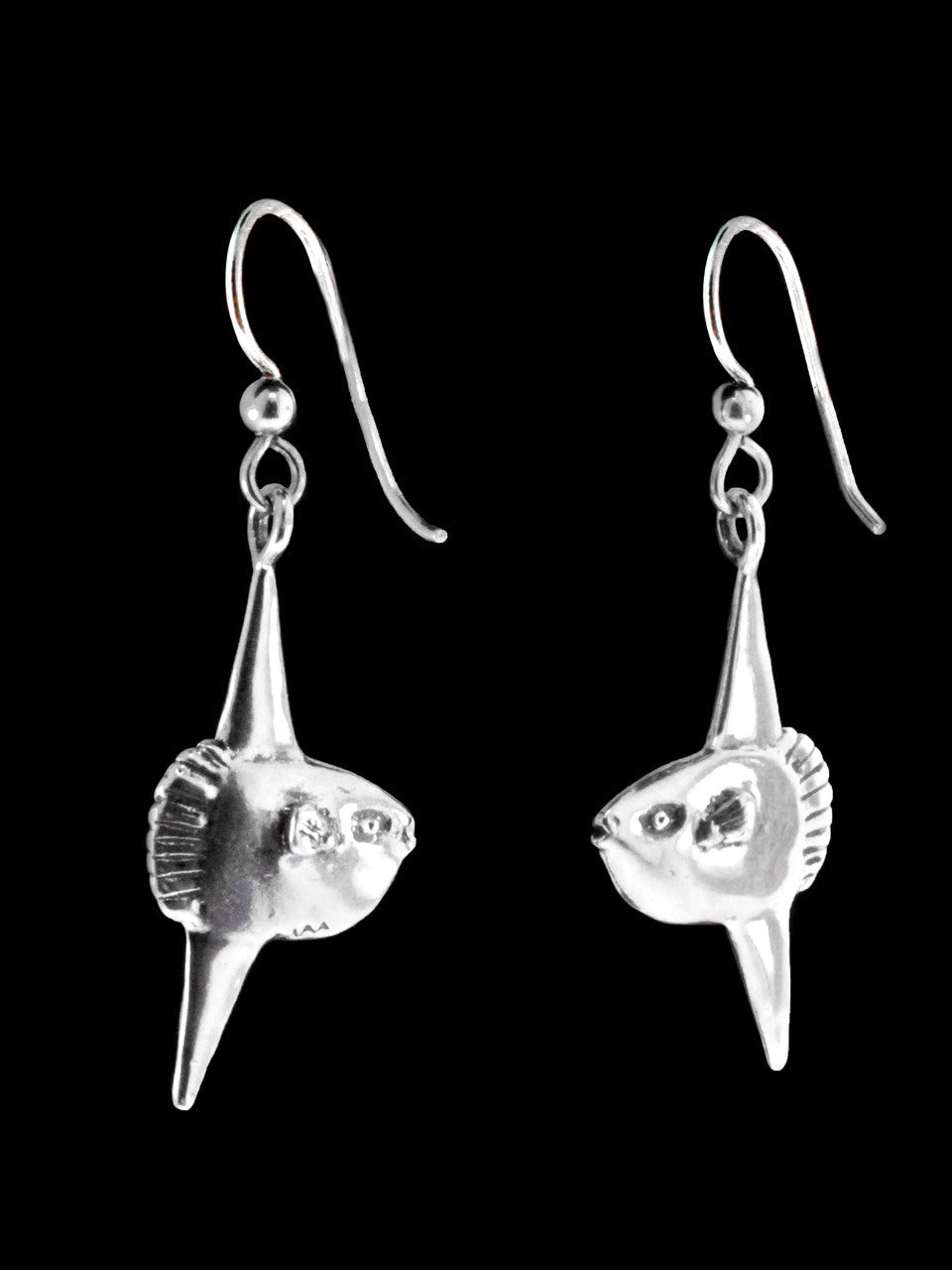Mola Mola Sunfish Earrings - Sterling Silver