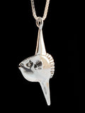 Mola Mola Sunfish Charm - Silver