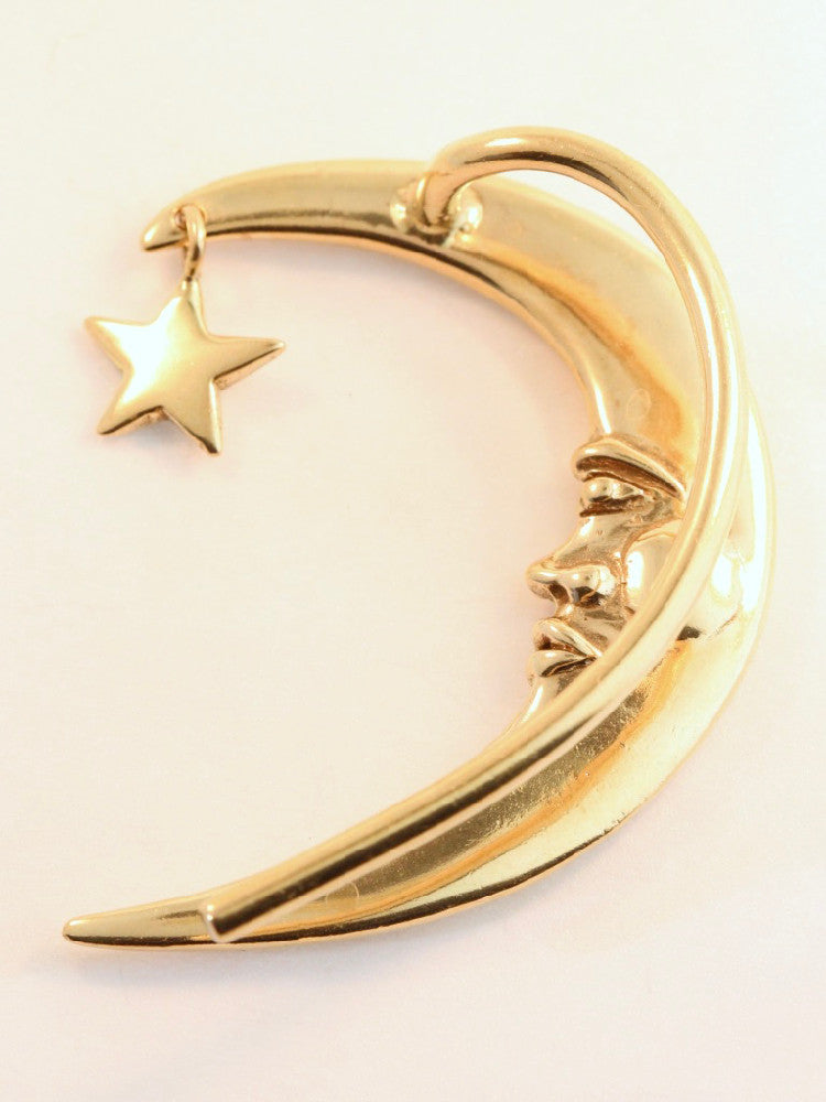 Crescent Moon Ear Wrap - 14K Gold