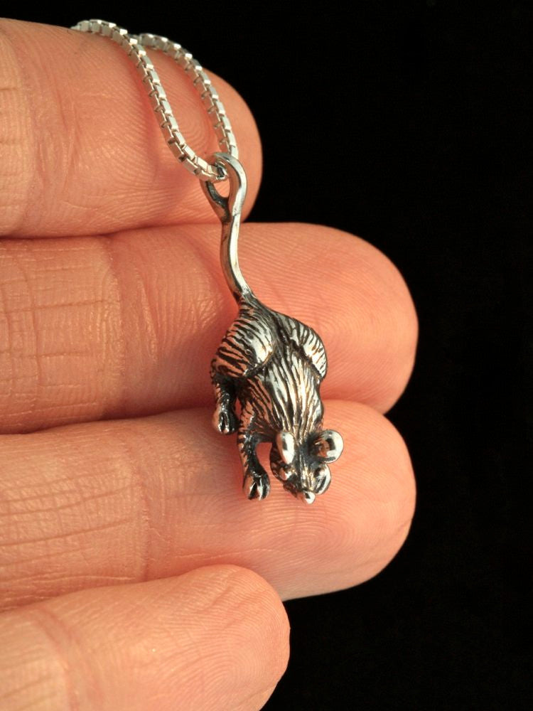 Mouse Charm - Silver