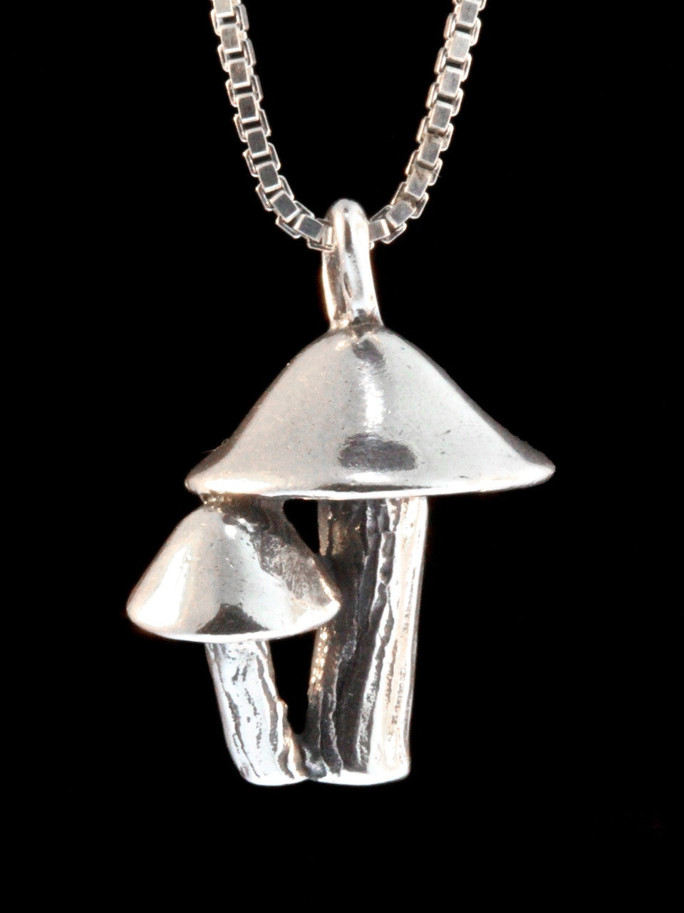Mushroom Charm - Sterling Silver
