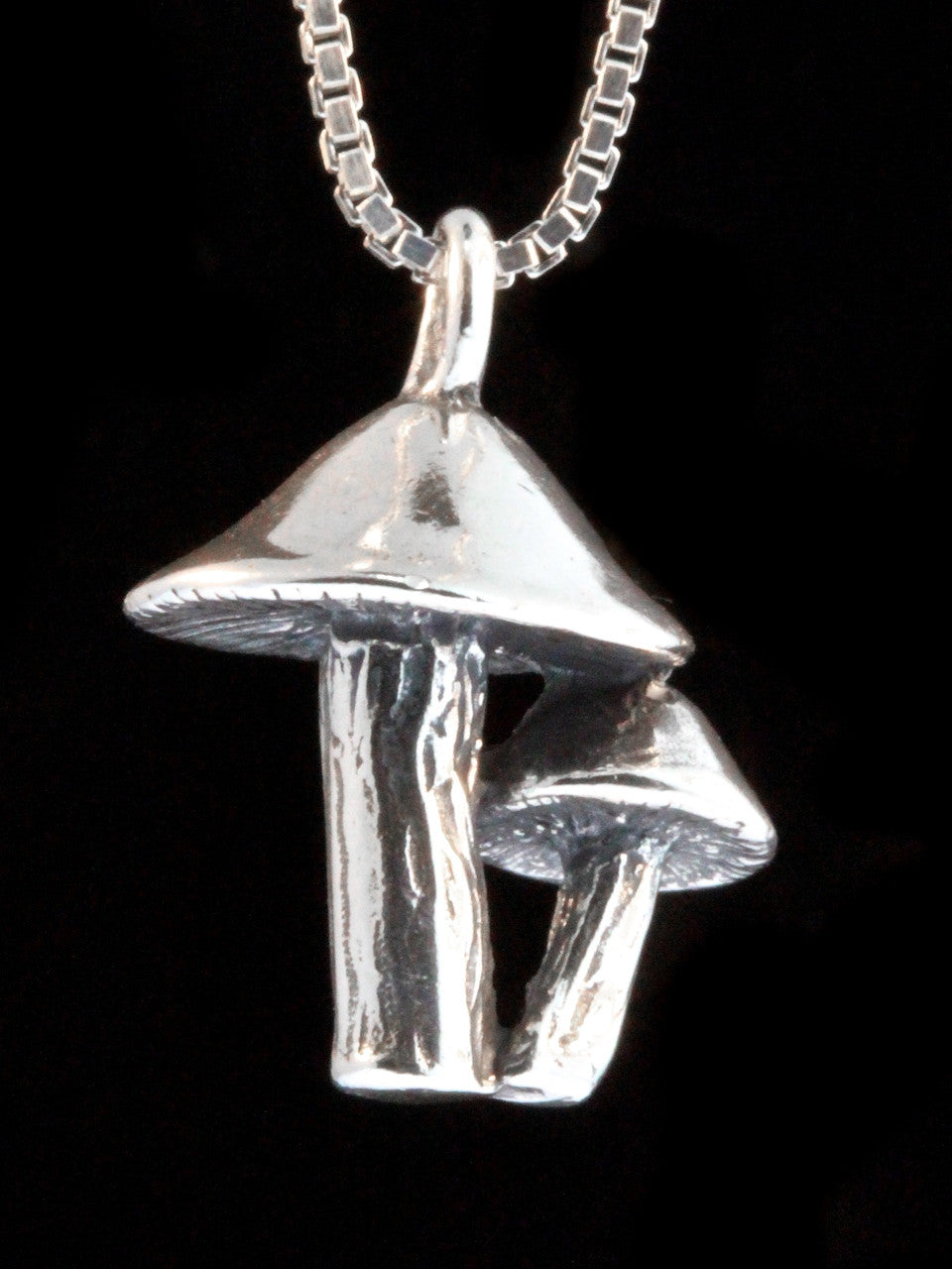 Mushroom Charm - Sterling Silver