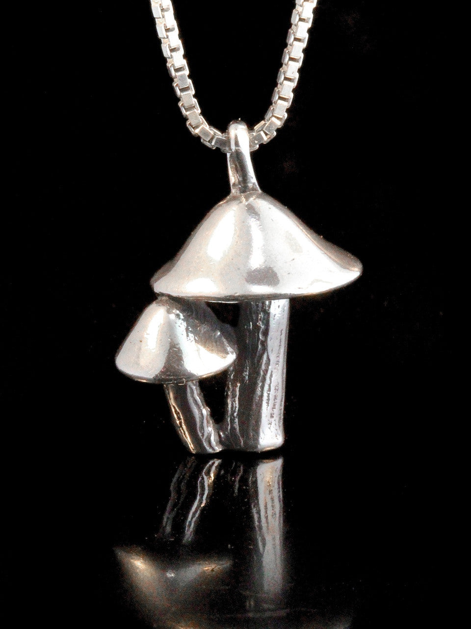 Mushroom Charm - Sterling Silver