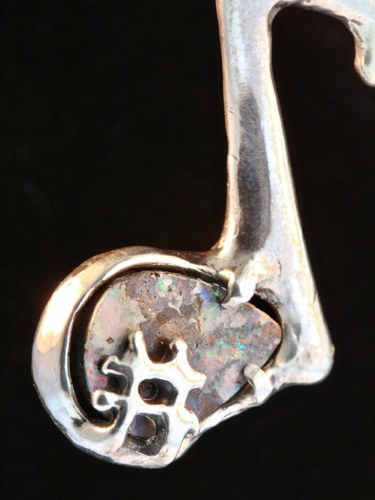 Sharp Eighth Music Note in Silver