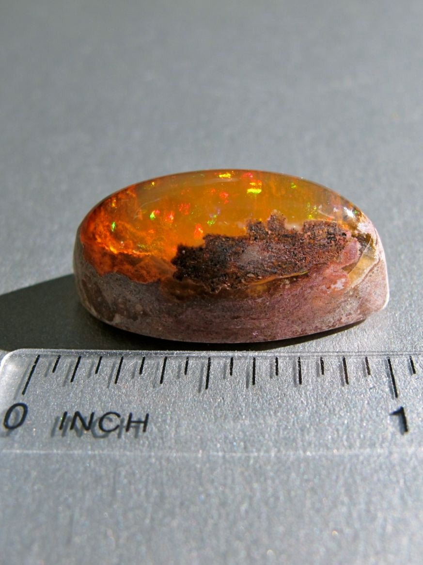 Mystic Ember-Mexican Matrix Opal, 18ct