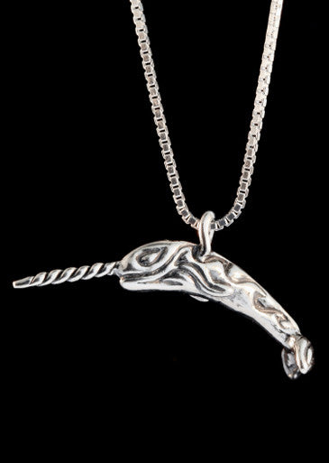 Narwhale Charm - Sterling Silver