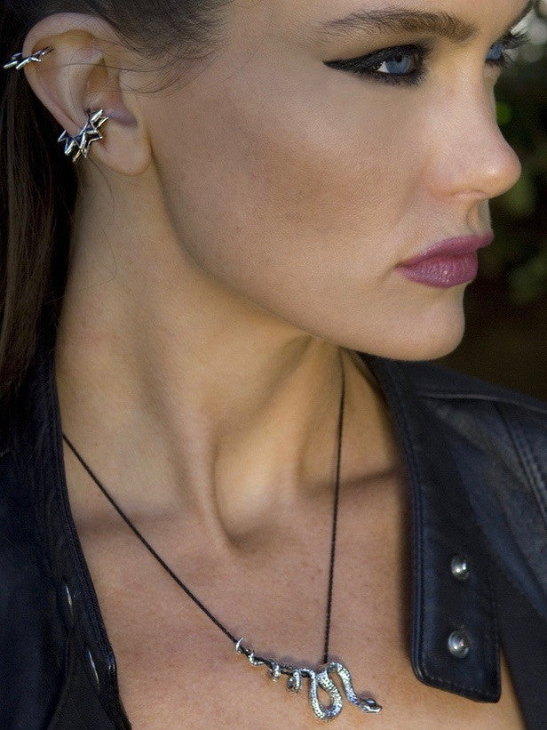 Ninja Star Ear Cuff - Bronze