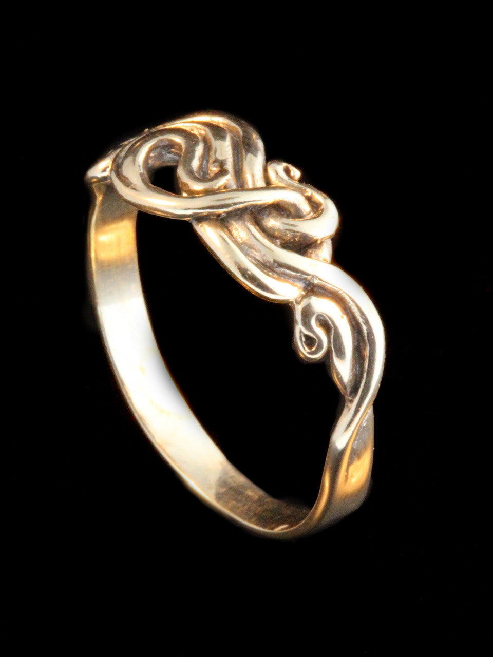 Nouveau Swirl Ring - 14K gold