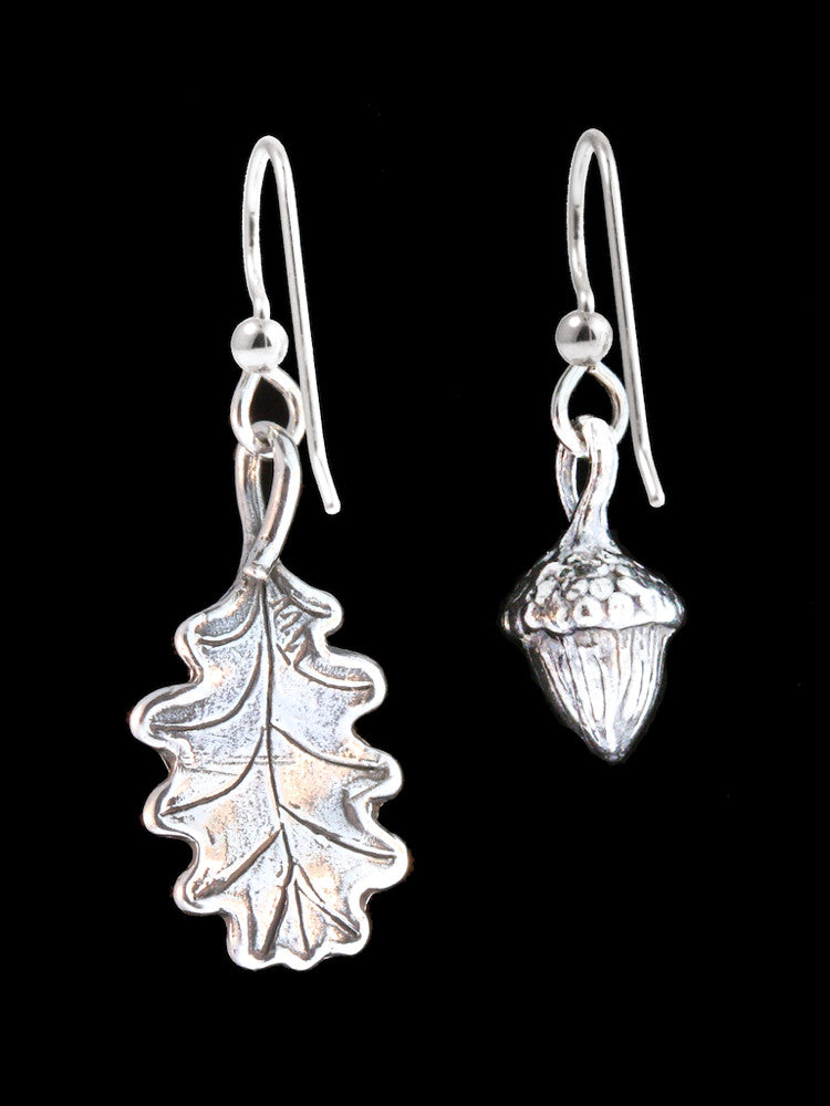 Oak Leaf and Acorn Earrings