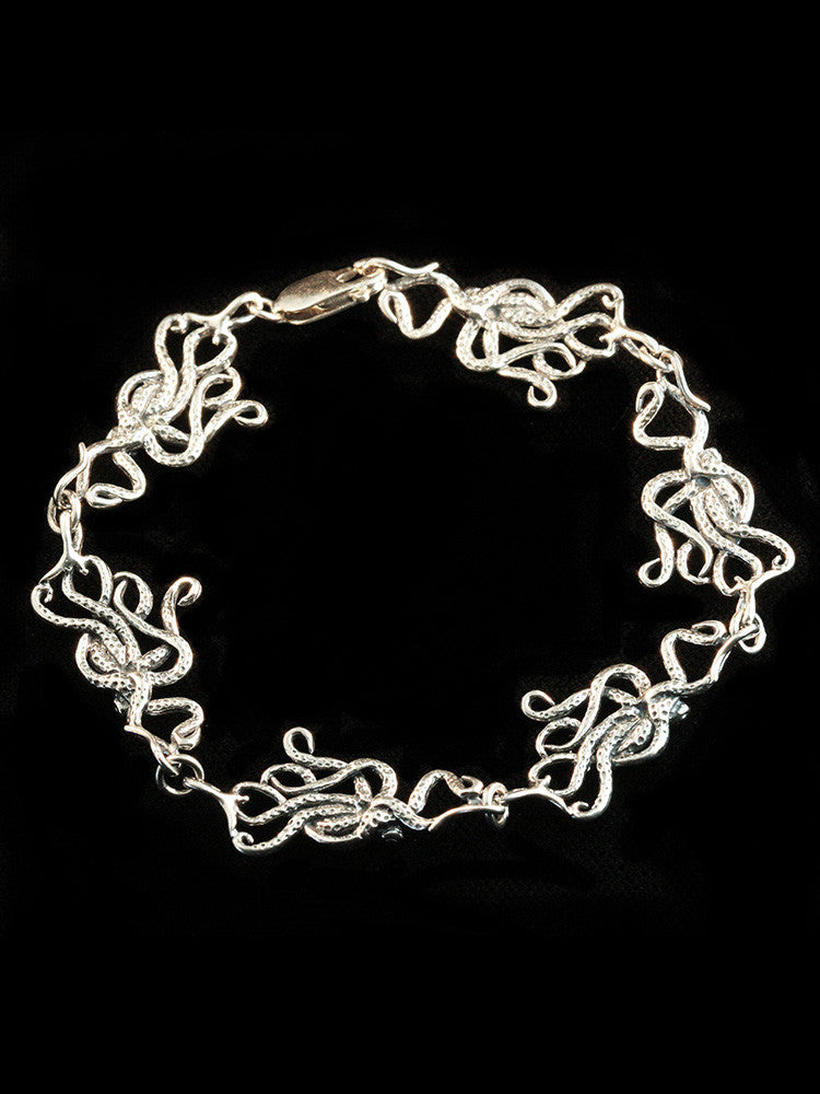 Octopus Bracelet in Sterling Silver