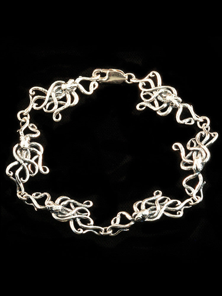 Octopus Bracelet in Sterling Silver