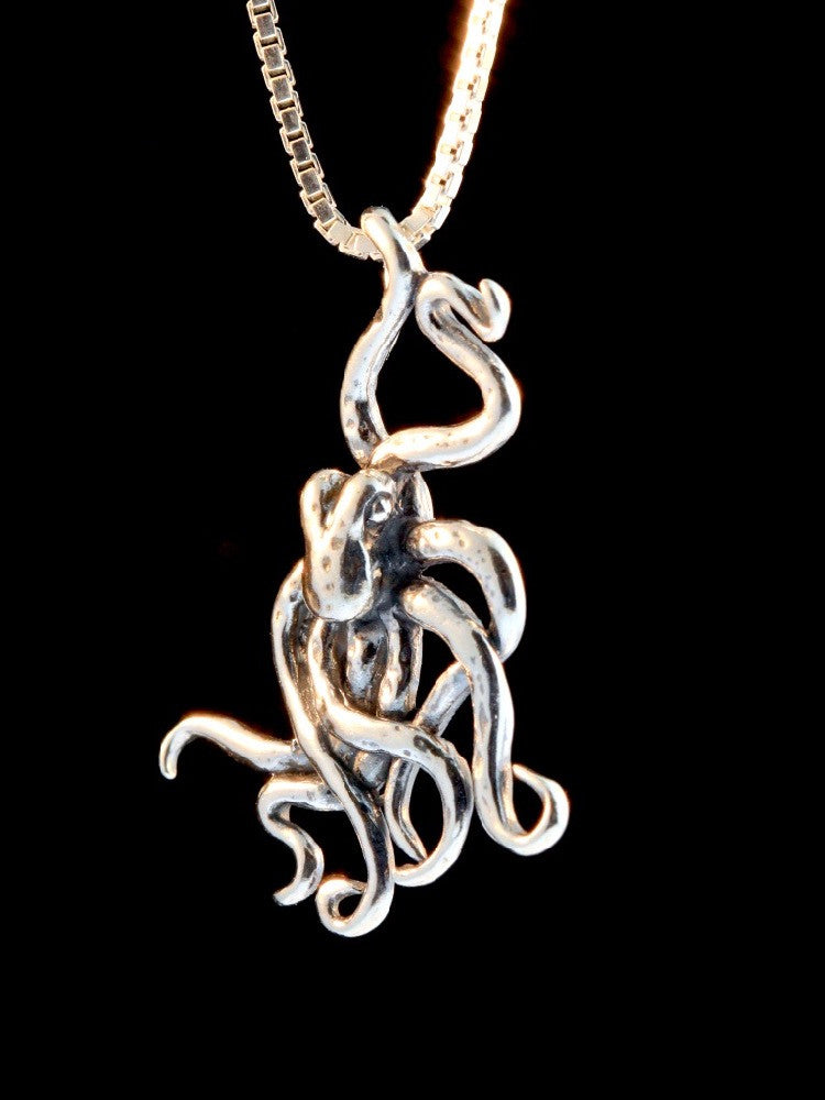 Octopus Charm - Silver