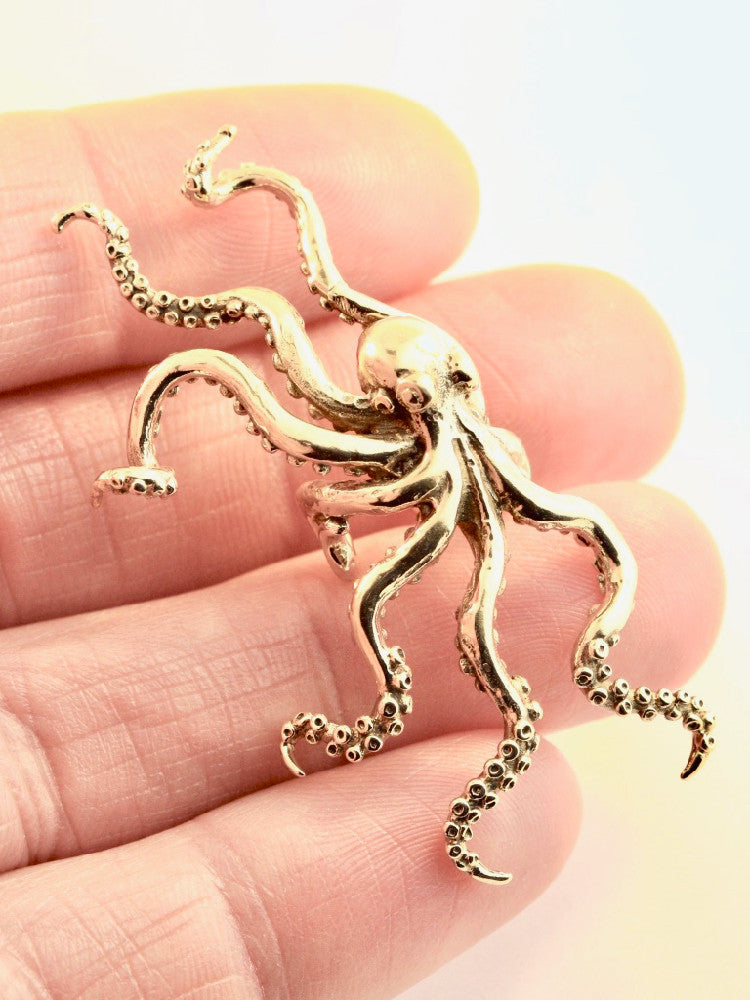 Octopus Ear Cuff - 14K Gold