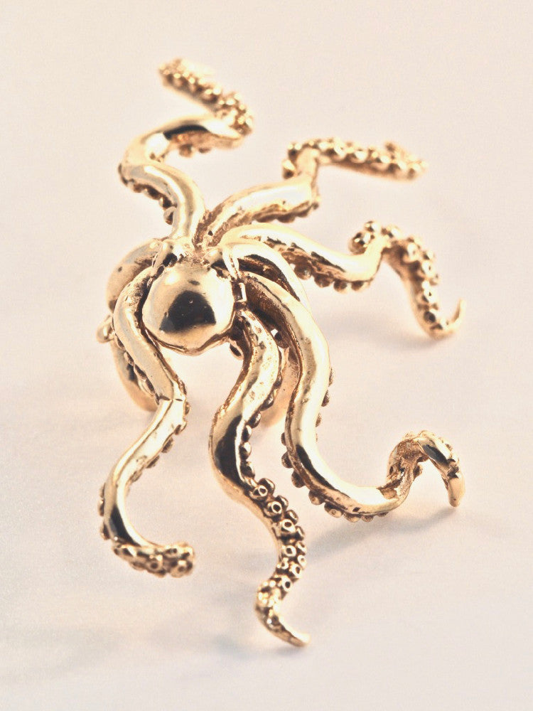 Octopus Ear Cuff - 14K Gold