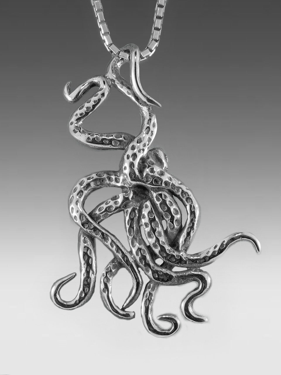 Octopus Charm - Silver
