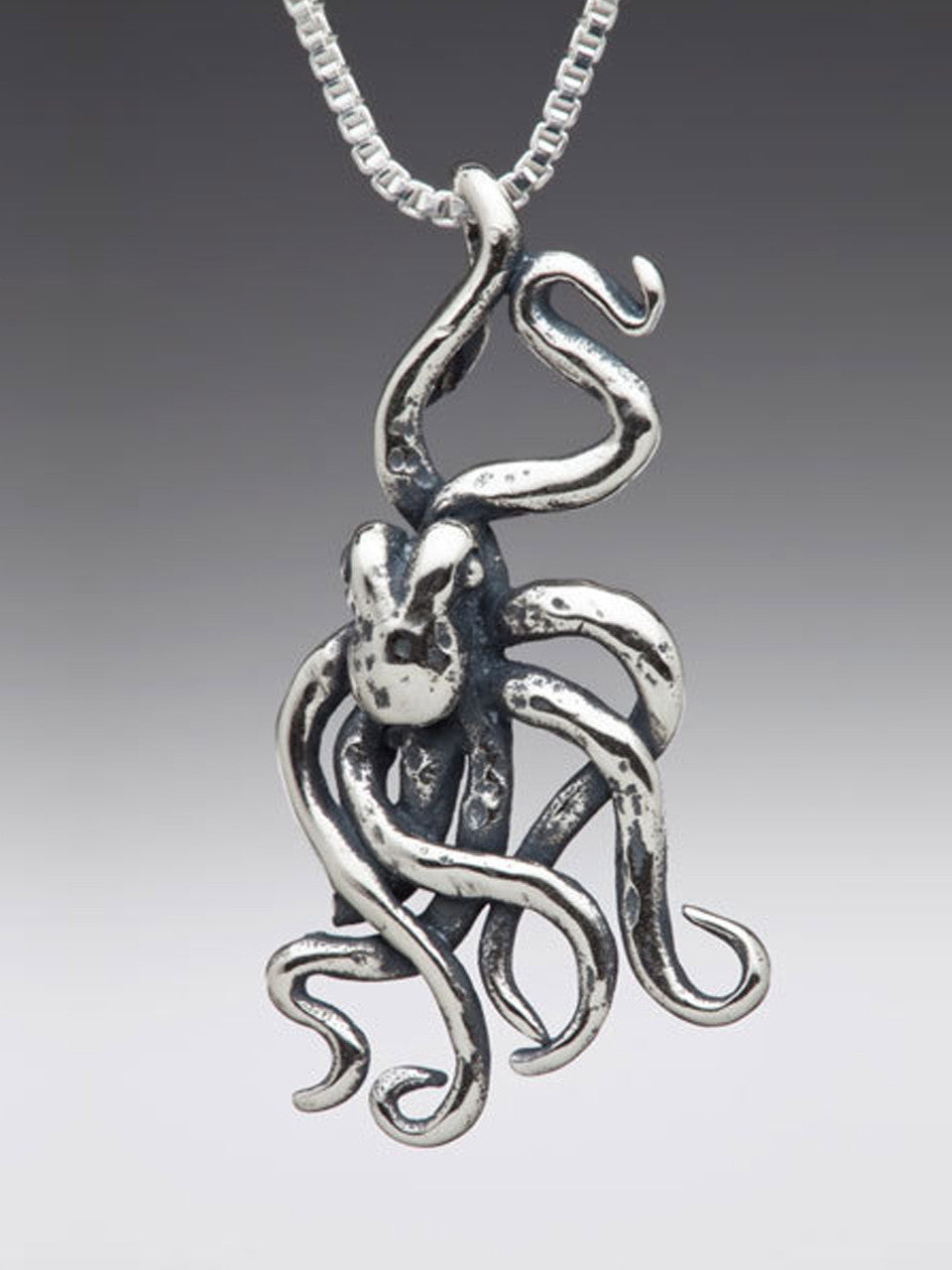 Octopus Charm - Silver