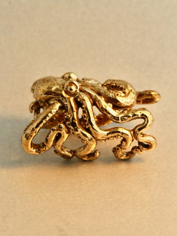 Octopus Ear Cuff Crest - Bronze