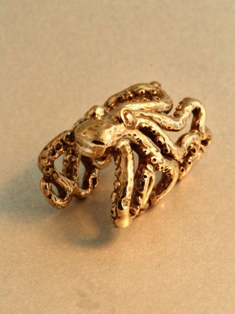 Octopus Ear Cuff Crest - Bronze