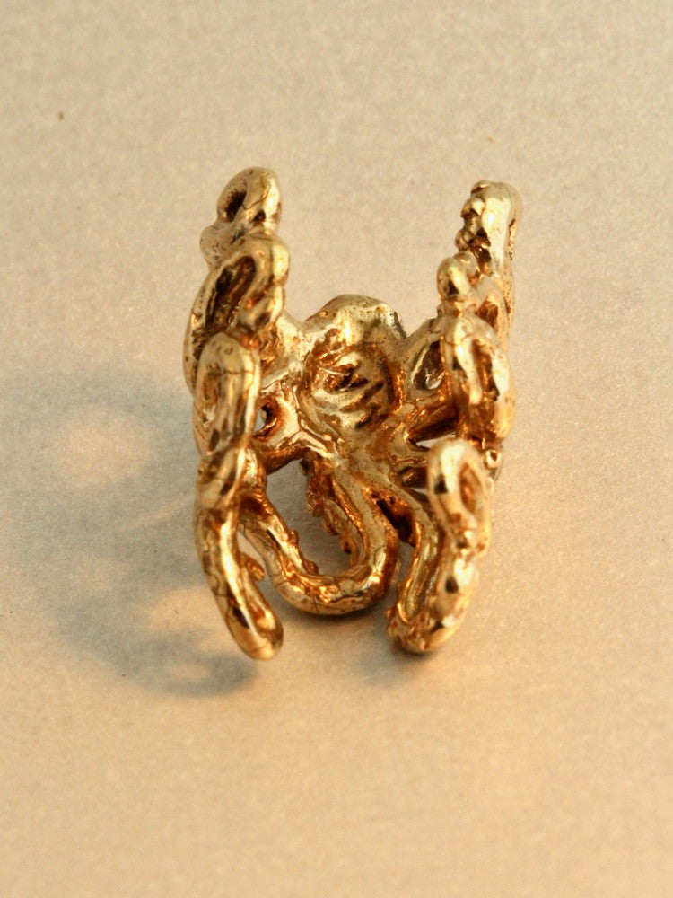 Octopus Ear Cuff Crest - Bronze