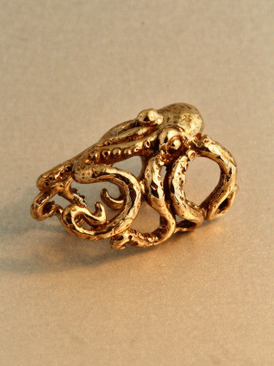 Octopus Ear Cuff Crest - Bronze
