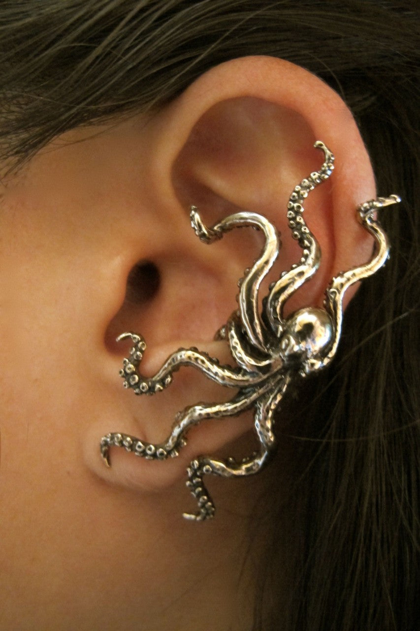 Octopus Ear Cuff - Bronze