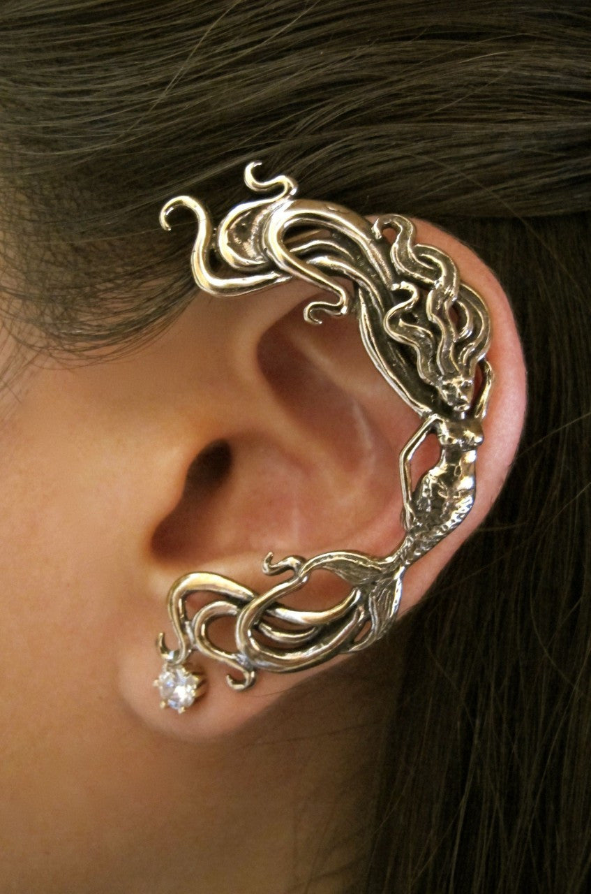 Bronze Mermaid Ear Wrap