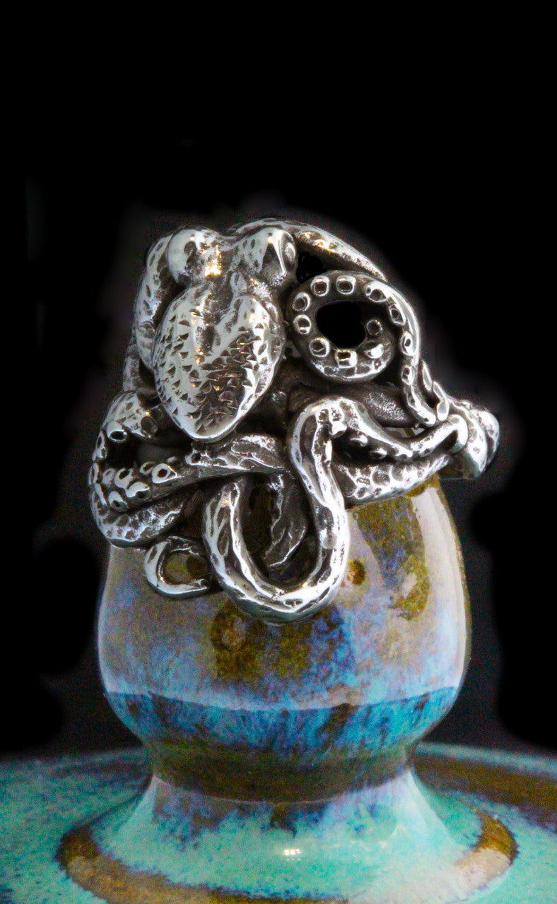 Sterling Silver Octopus Ring