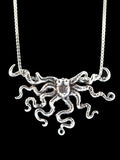 Octopus Slider Pendant - Sterling Silver