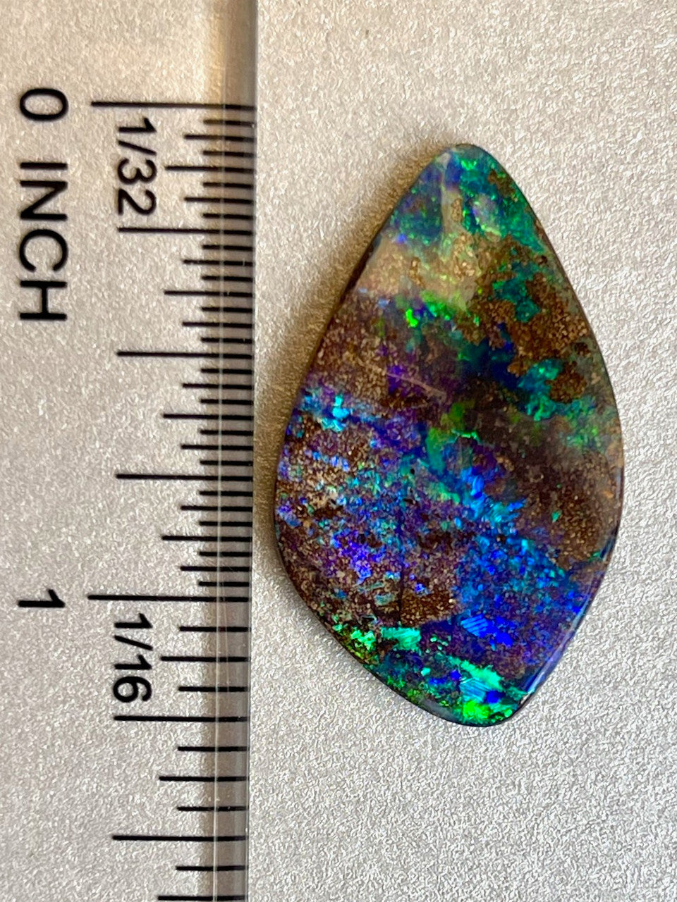 Paraiba Reef Australian Boulder Opal - 17.4 ct