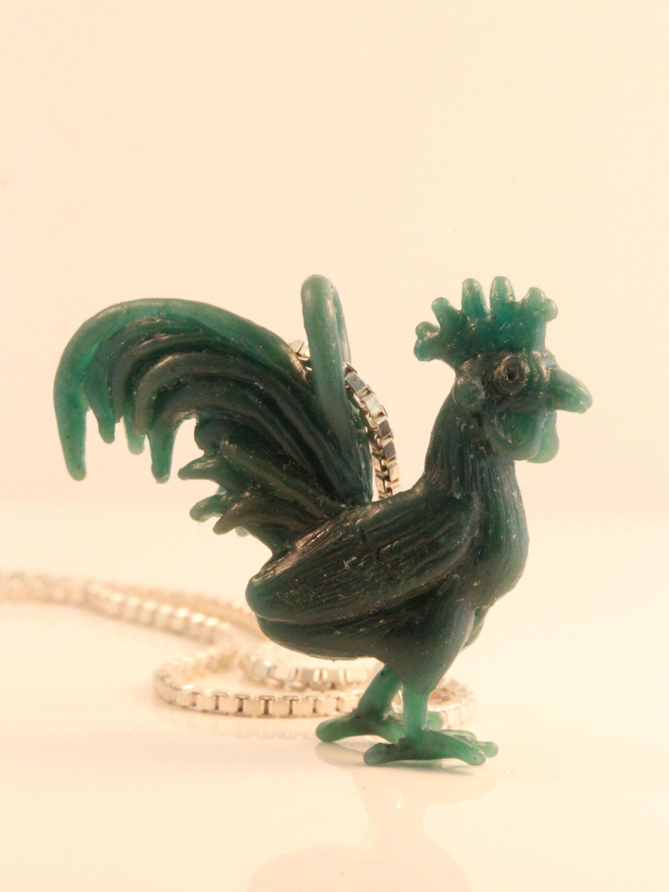 Rooster Charm original wax carving