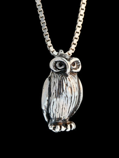 Owl Charm - Silver