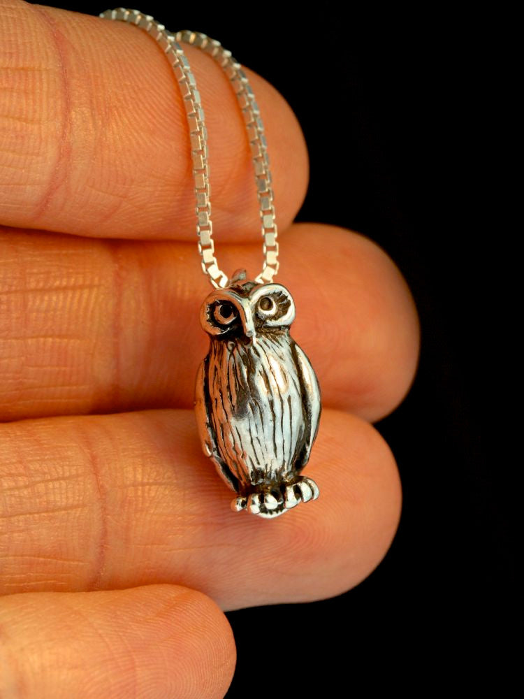 Owl Charm - Silver