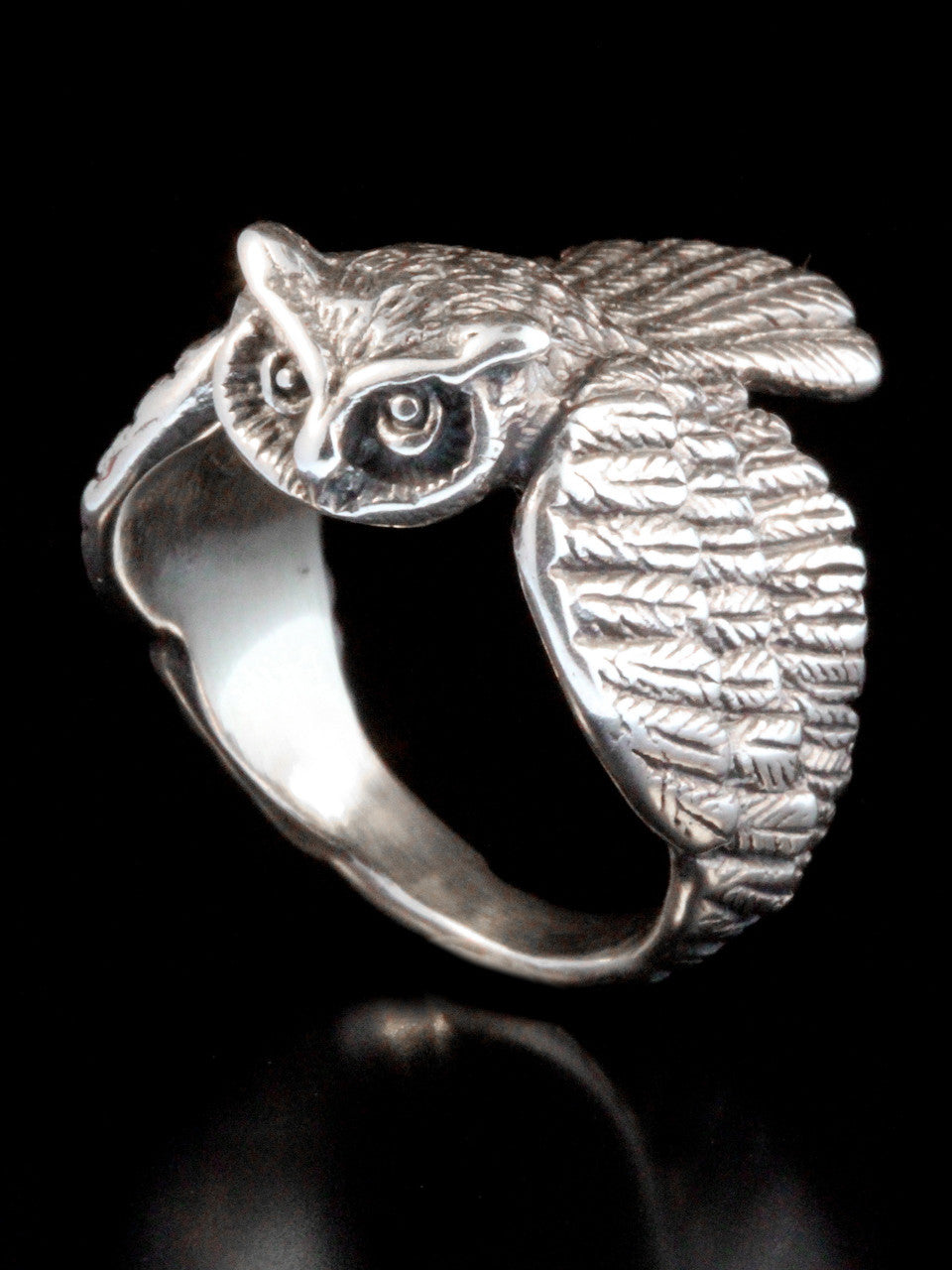 Sterling Silver Owl Ring