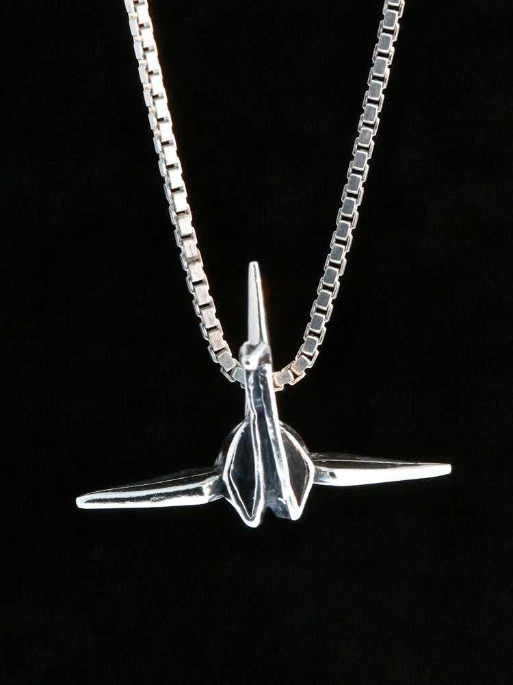 Peace Crane Charm - Silver
