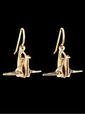 Peace Crane Earrings - 14K Gold