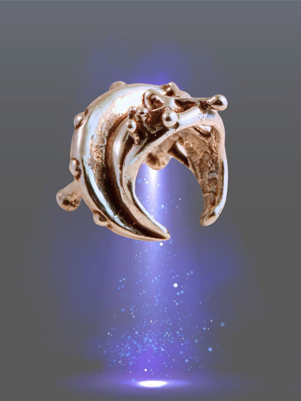 Peace Alien Flying Saucer Ear Cuff