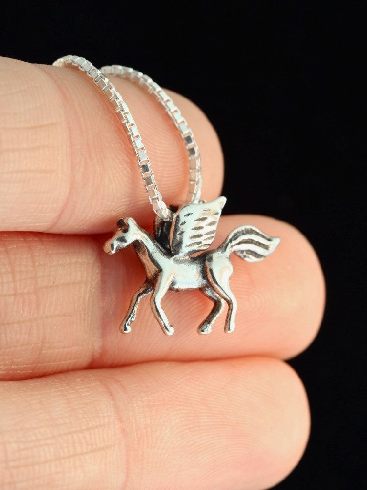 Pegasus Charm in Silver