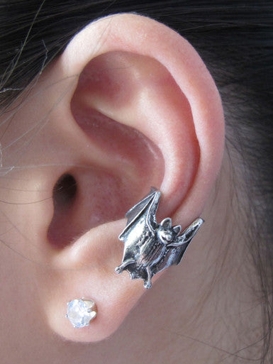 Pewter Bat Ear Cuff