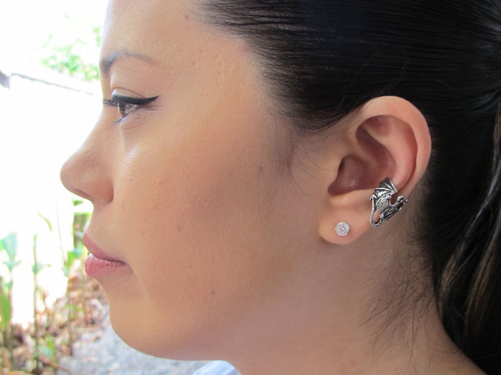 Pewter Dragon Ear Cuff