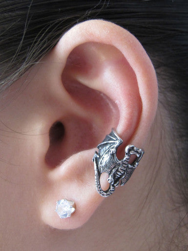 Pewter Dragon Ear Cuff