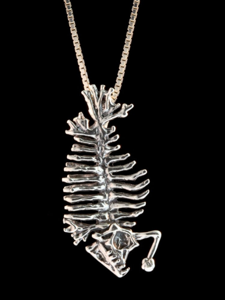 Phantom Angler Fish Skeleton - Silver