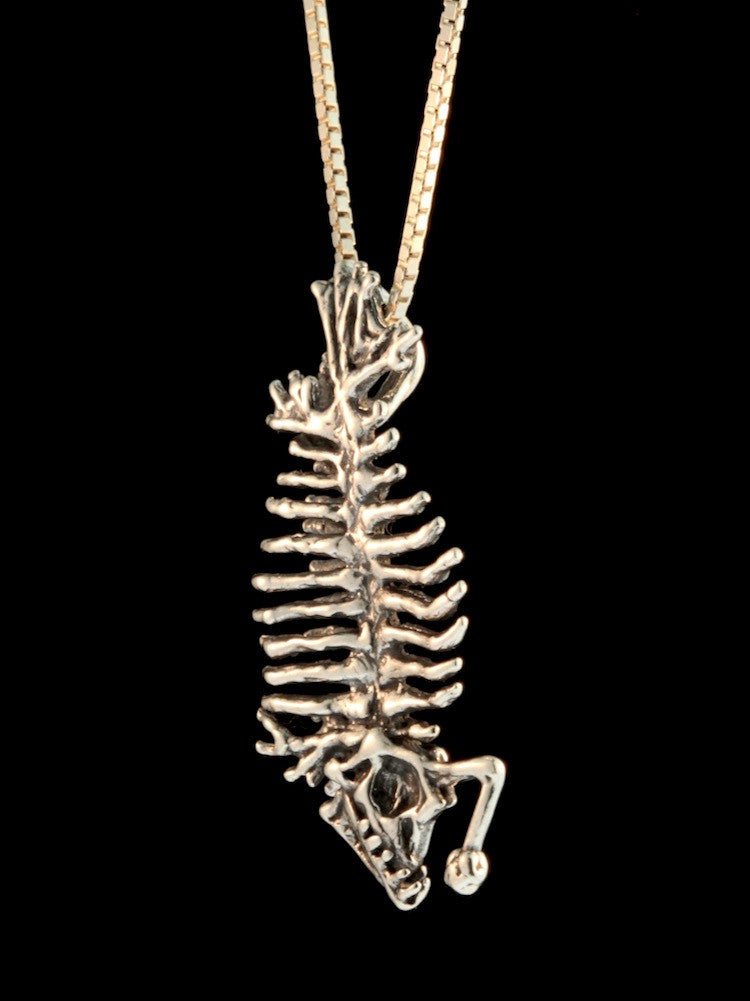 Phantom Angler Fish Skeleton - Silver
