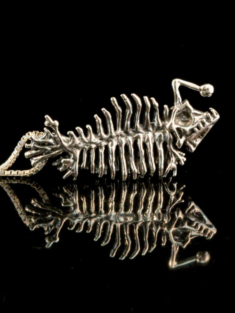 Phantom Angler Fish Skeleton - Silver