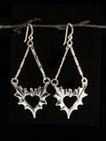 Phantom Heart Earrings - Sterling Silver
