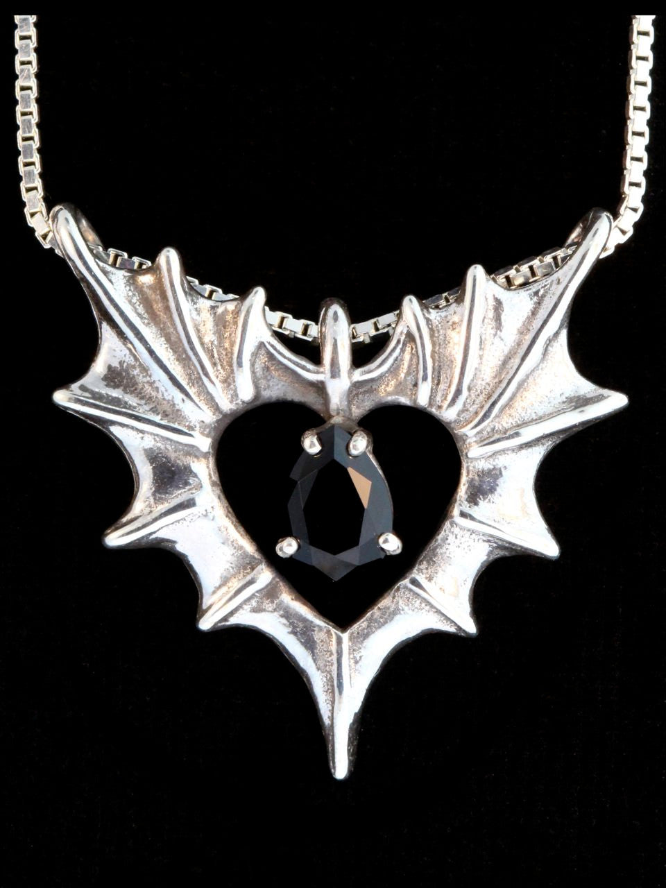 Phantom Heart Pendant with black onyx