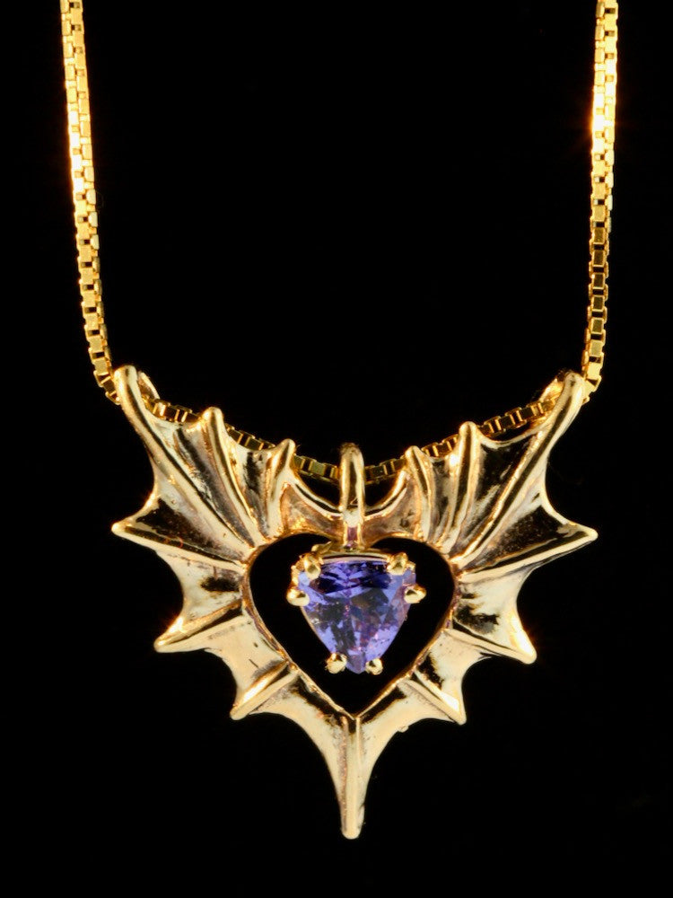 Phantom Heart with Tanzanite - 14K gold