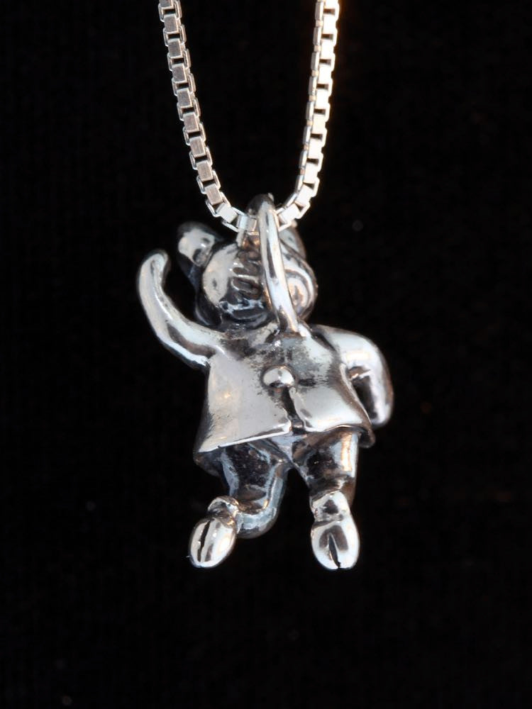Three Little Pigs -  Stepping Out Pig Charm - Sterling Silver