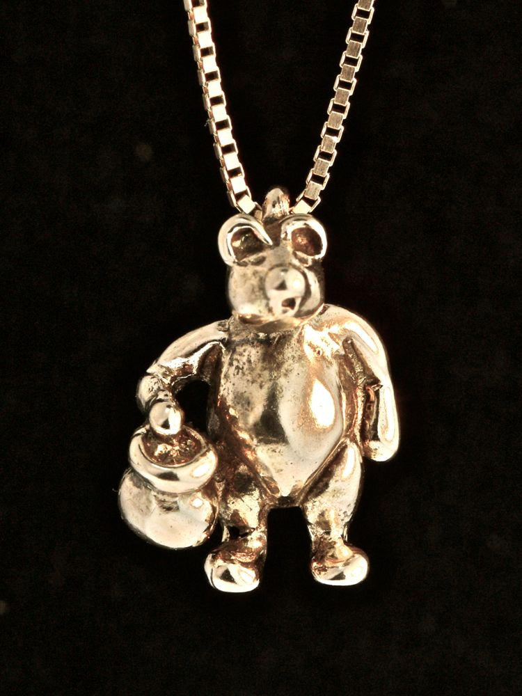 Classic Winnie The Pooh - Winnie The Pooh Charm - Solid 14k Gold