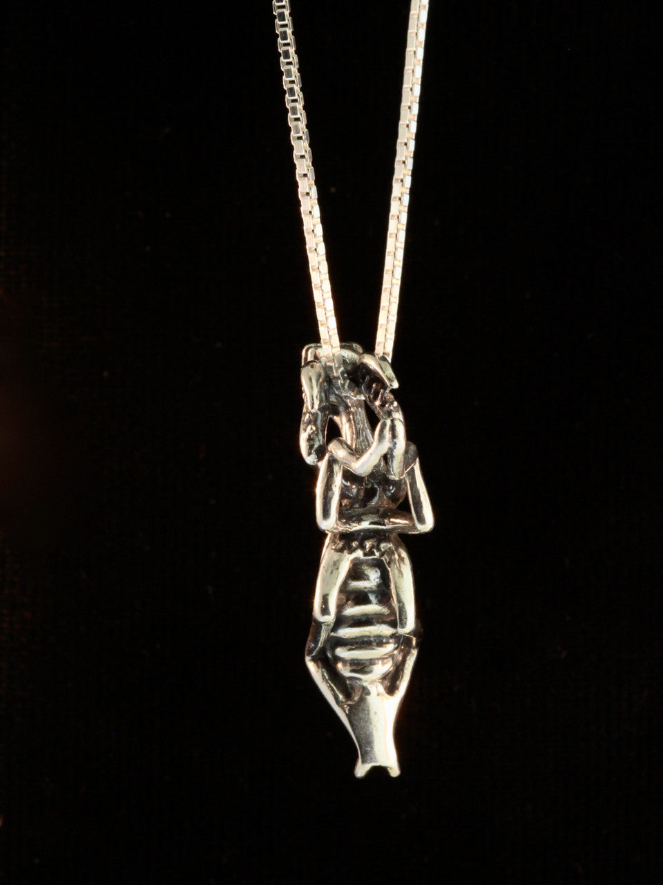 Praying Mantis Charm - Silver