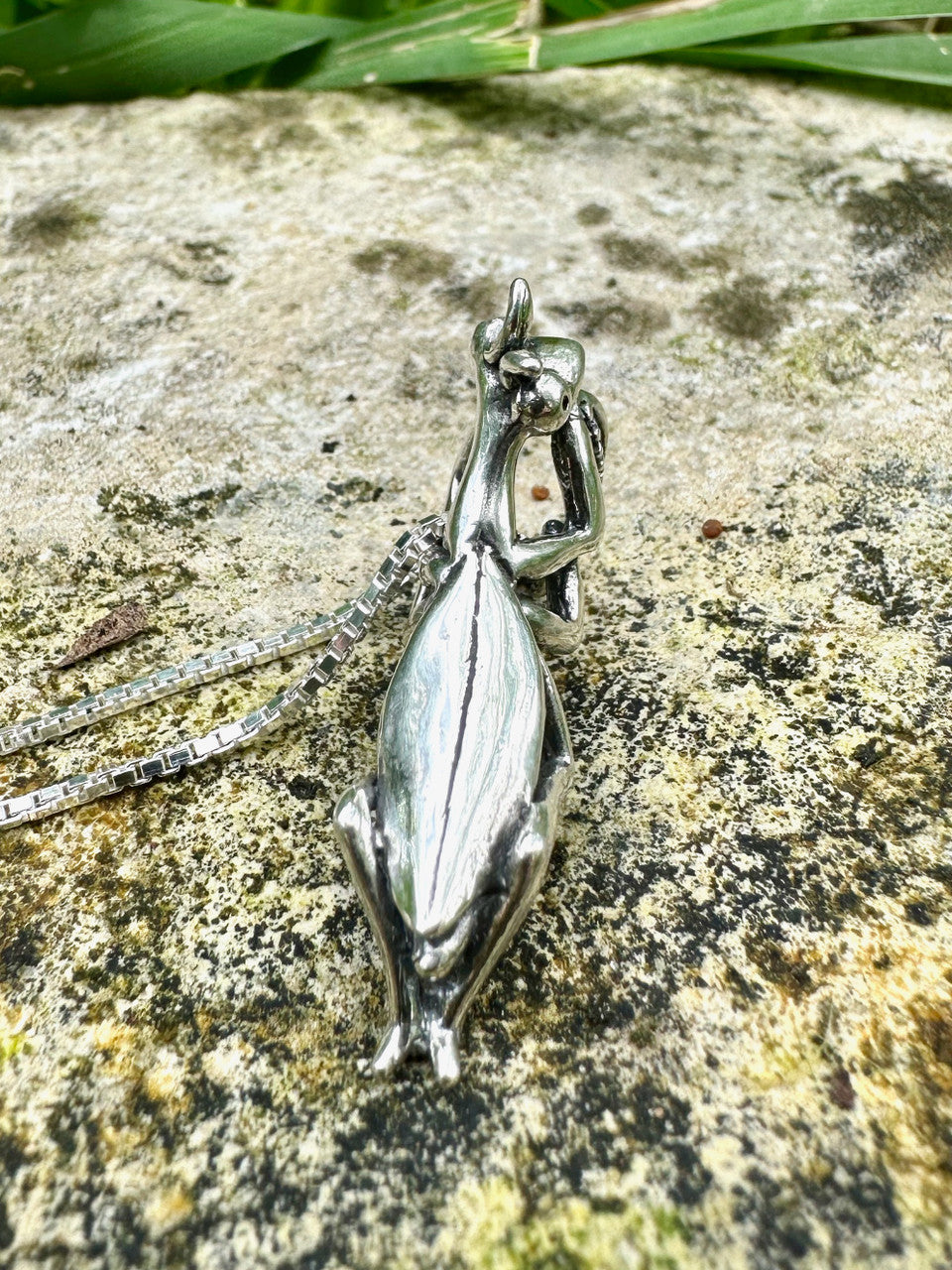 Praying Mantis Charm - Silver